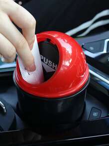 2 Piezas Personalizado Mini Bote De Basura Para Coche - Rojo - Ver 2