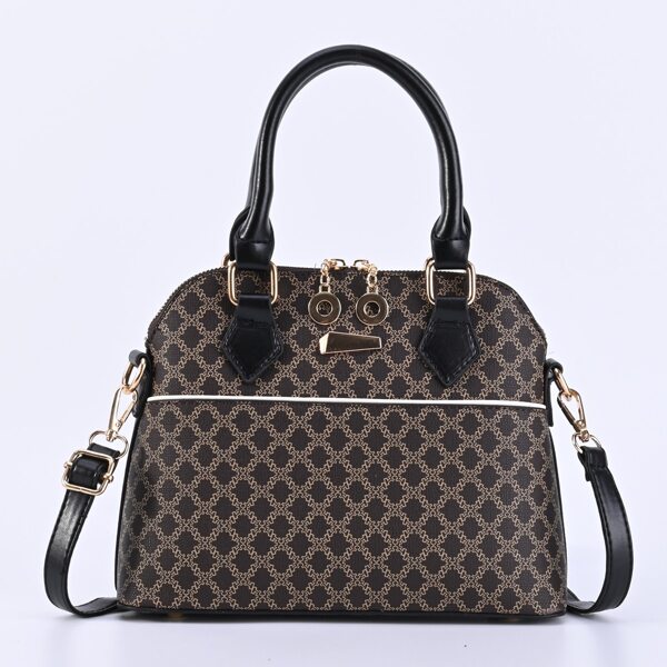 

Allover Print Top Handle Bag, Multicolor