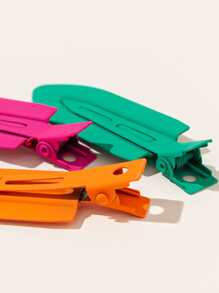 3pcs Simple Hair Clip - Multicolor - View 3