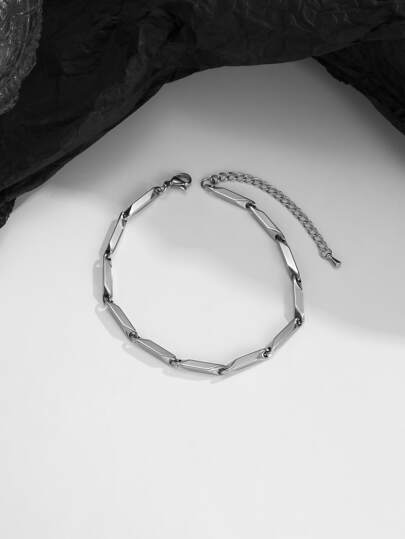 Fashionable and Popular Men Geometric Decor Bracelet Stainless Steel for Jewelry Gift and for a Stylish Look