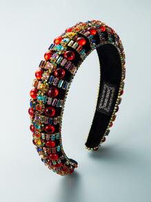 Rhinestone Decor Gorgeous Headband - Multicolor - View 2