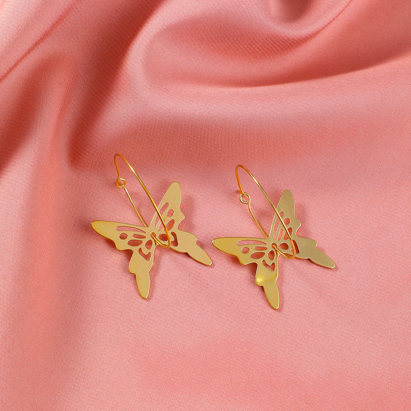 

Butterfly Decor Earrings, Gold