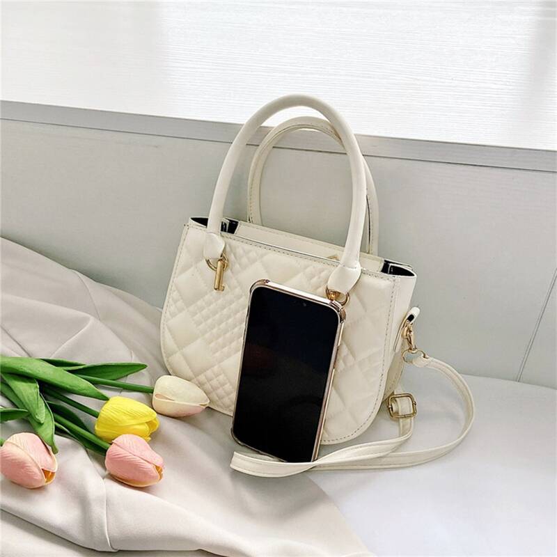 

Minimalist Satchel Bag, White