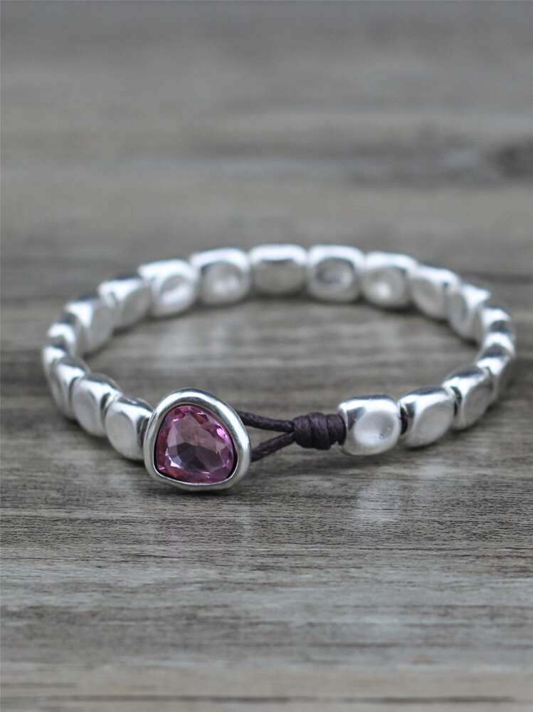 水鑽裝飾手環 - 彩色 - 查看 3