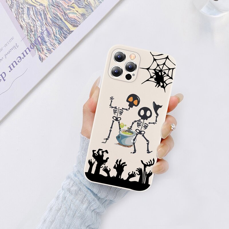 

Halloween Skeleton Pattern Phone Case, Multicolor