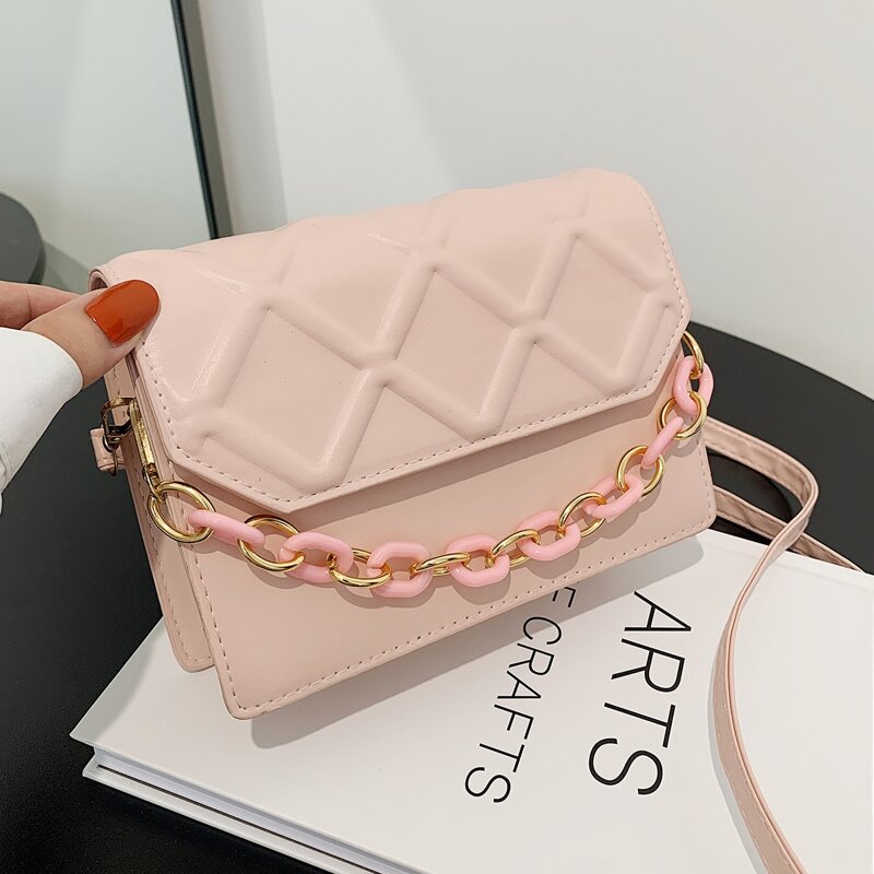 

Flap Crossbody Bag, Pink