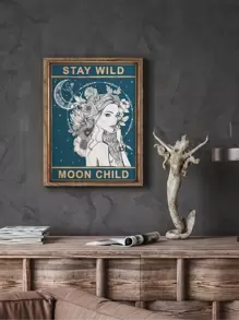 人像圖案無框畫 - 彩色 - 查看 1