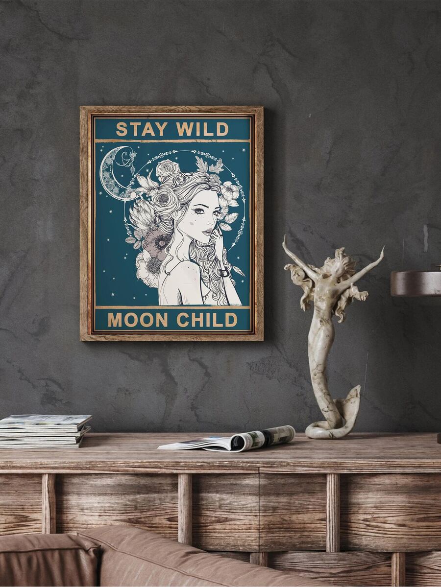 人像圖案無框畫 - 彩色 - 查看 1