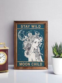 人像圖案無框畫 - 彩色 - 查看 2