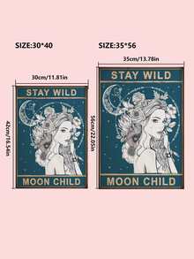 人像圖案無框畫 - 彩色 - 查看 3