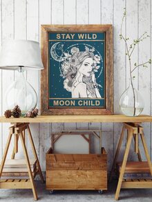 人像圖案無框畫 - 彩色 - 查看 5