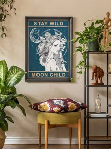 人像圖案無框畫 - 彩色 - 查看 6