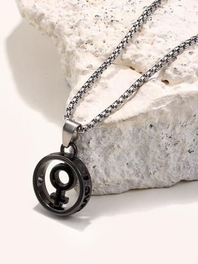 Men Gender Symbol Charm Necklace