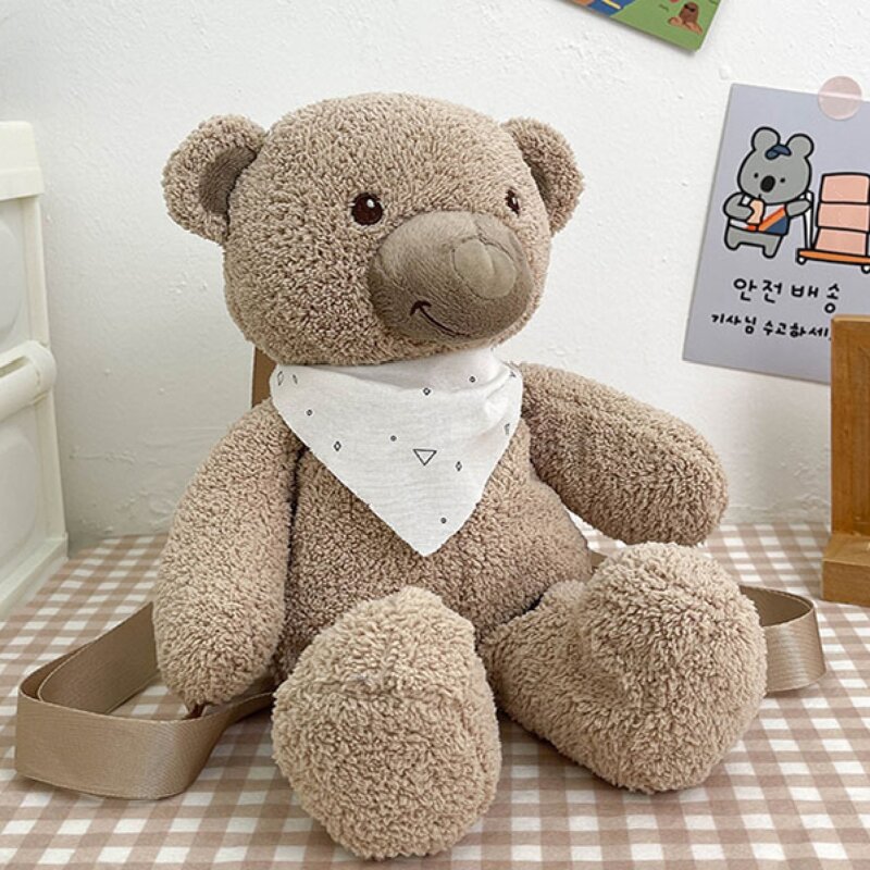 

Fluffy Bear Backpack, Khaki