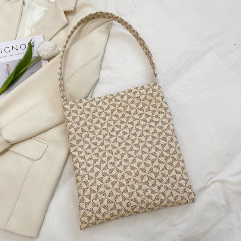 

Graphic Shoulder Bag, Beige