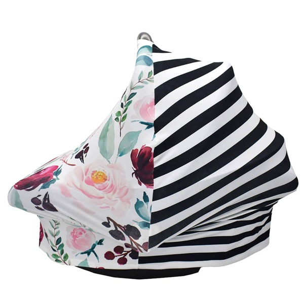

Flower Print Baby Carriage Canopy, Multicolor