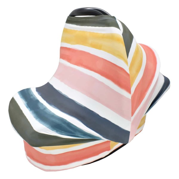 

Striped Pattern Baby Carriage Canopy, Multicolor