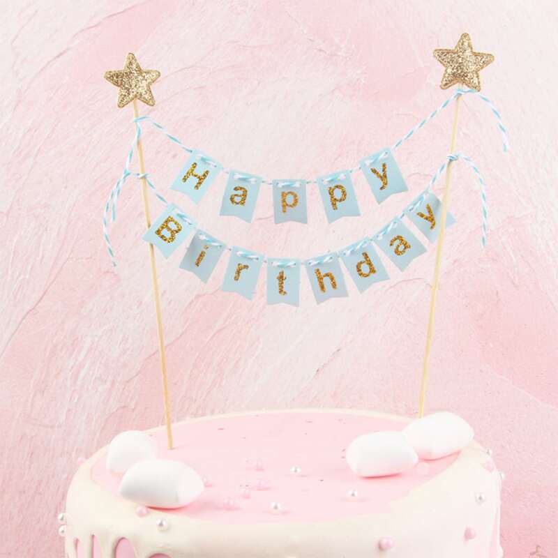 

1pc Birthday Cake Topper, Blue