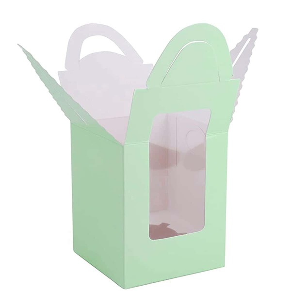 

5pcs Plain Dessert Box, Green