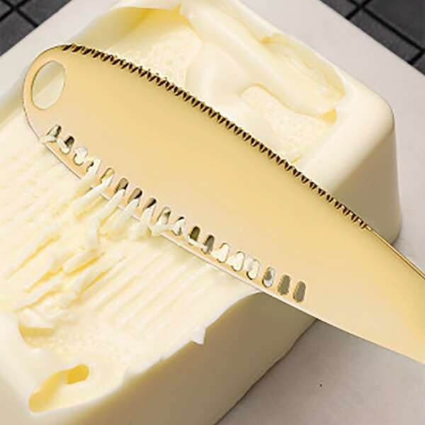 

1pc Stainless Steel Spatula, Gold