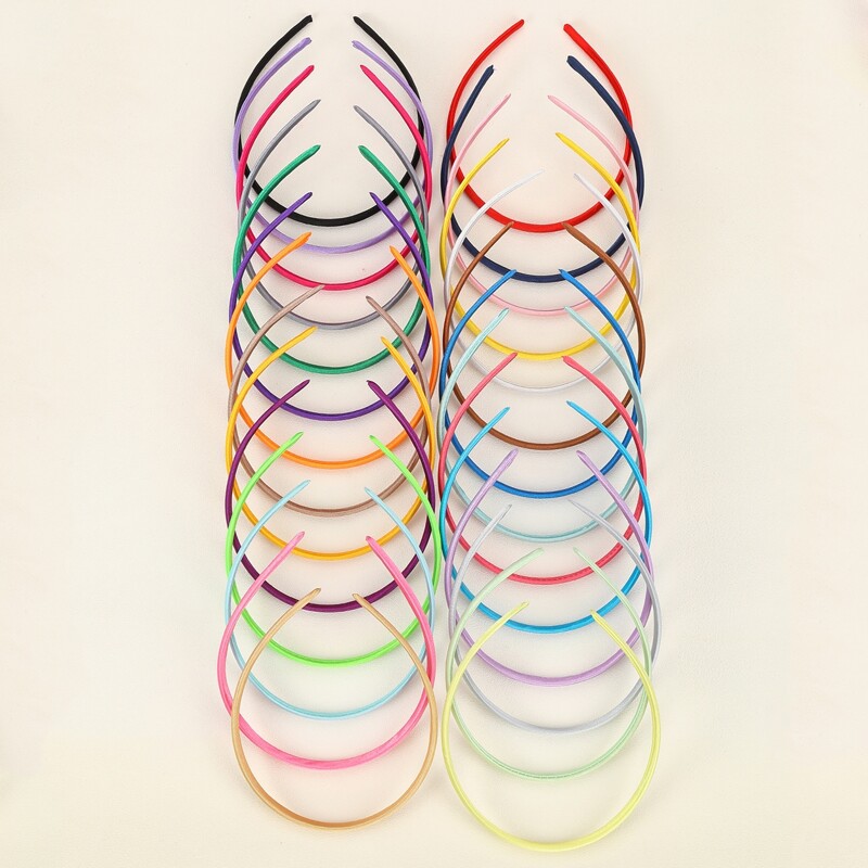

28pcs Solid Headband, Multicolor