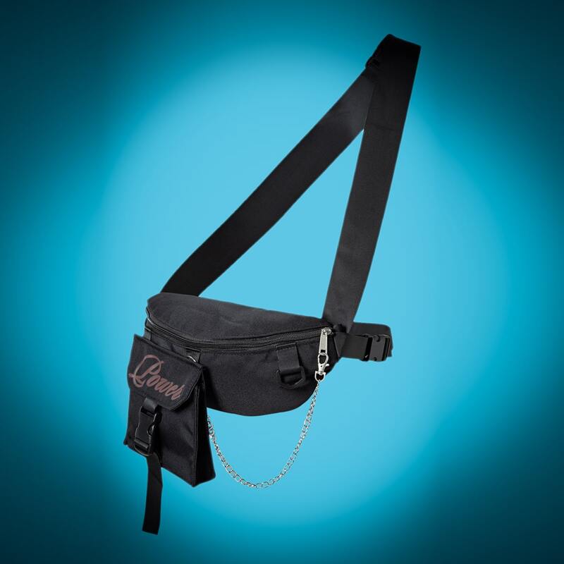 

Chain Decor Fanny Pack, Black