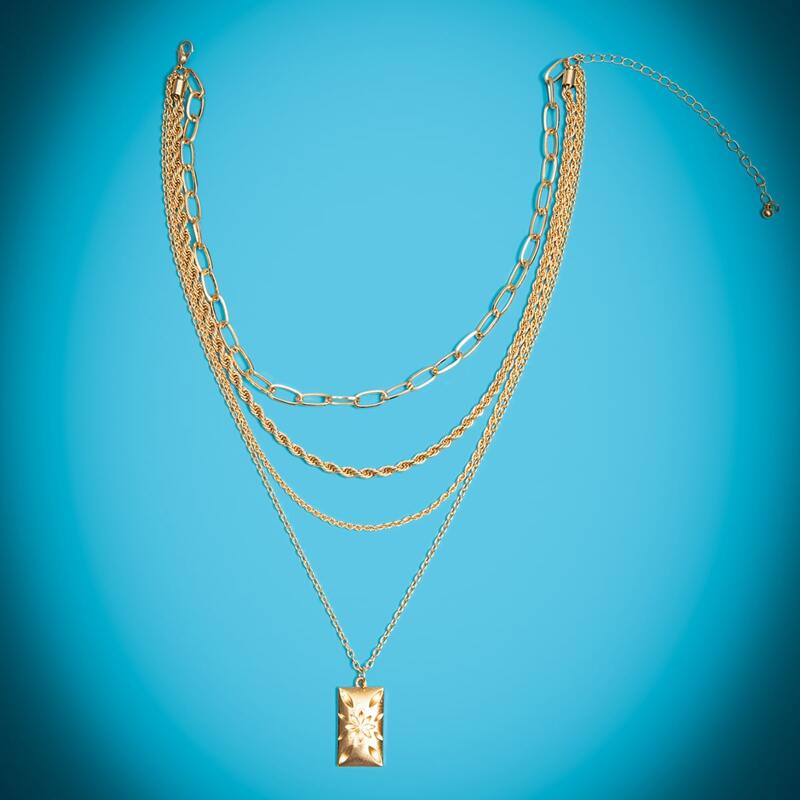 

Chain Layered Necklace, Gold