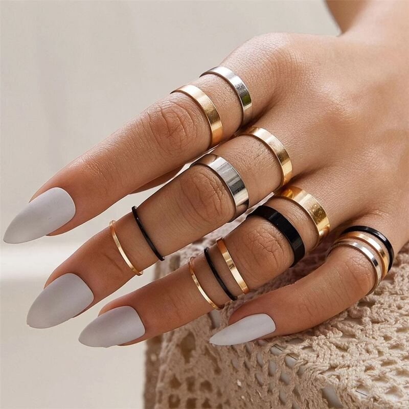 

14pcs Minimalist Ring, Gold