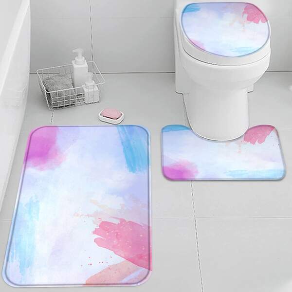 

1pc Multicolor Print Bath Mat