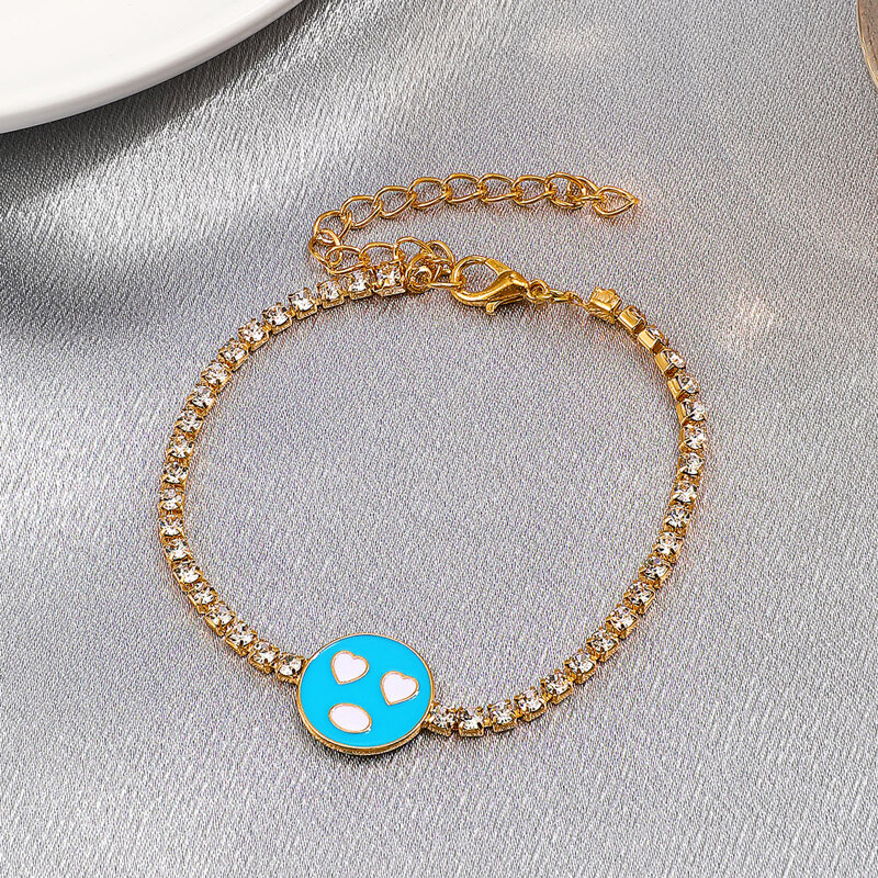 

Rhinestone Decor Bracelet, Multicolor