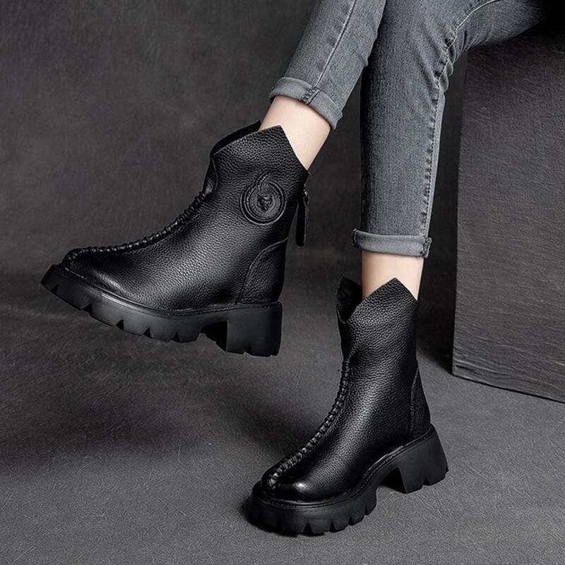 

Minimalist Zip Back Boots, Black