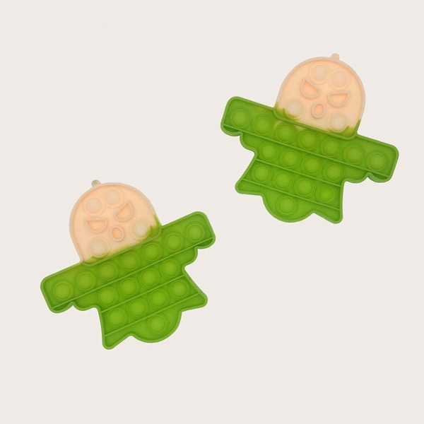 

1pc Halloween Ghost Shaped Push Pop Bubble, Multicolor