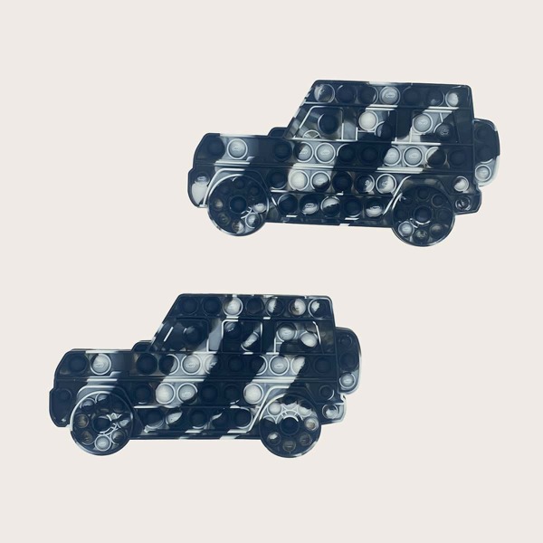 1pc Car Shaped Random Push Pop Bubble, Multicolor