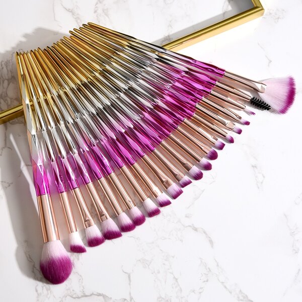 

20pcs Makeup Brush Set, Multicolor