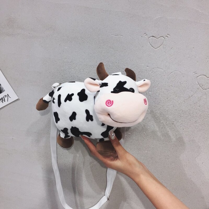 

Cow Shaped Crossbody Bag, White