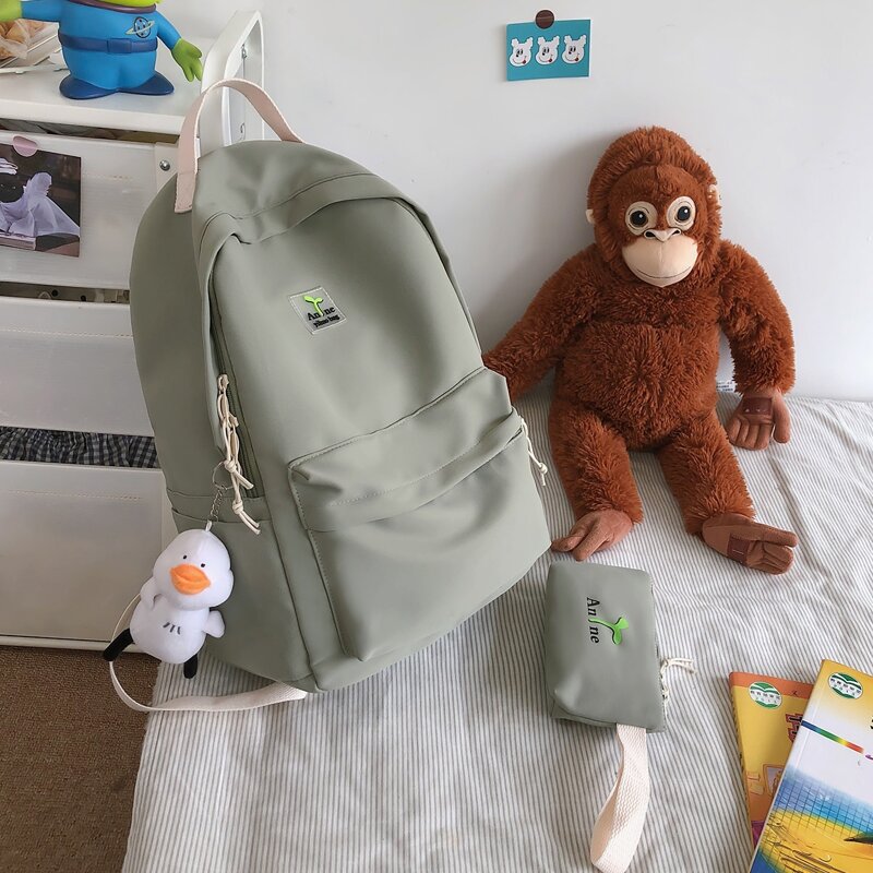 

Zip Front Backpack, Green