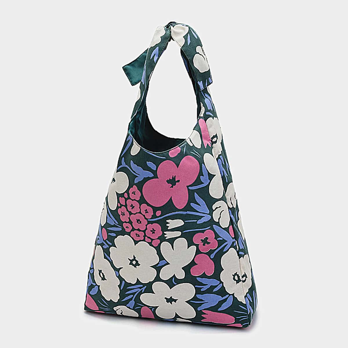 

Flower Graphic Shoulder Bag, Multicolor