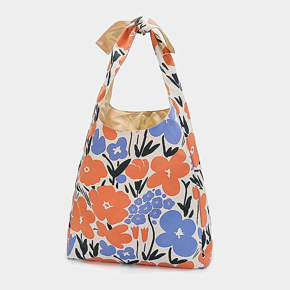 

Flower Graphic Shoulder Bag, Multicolor