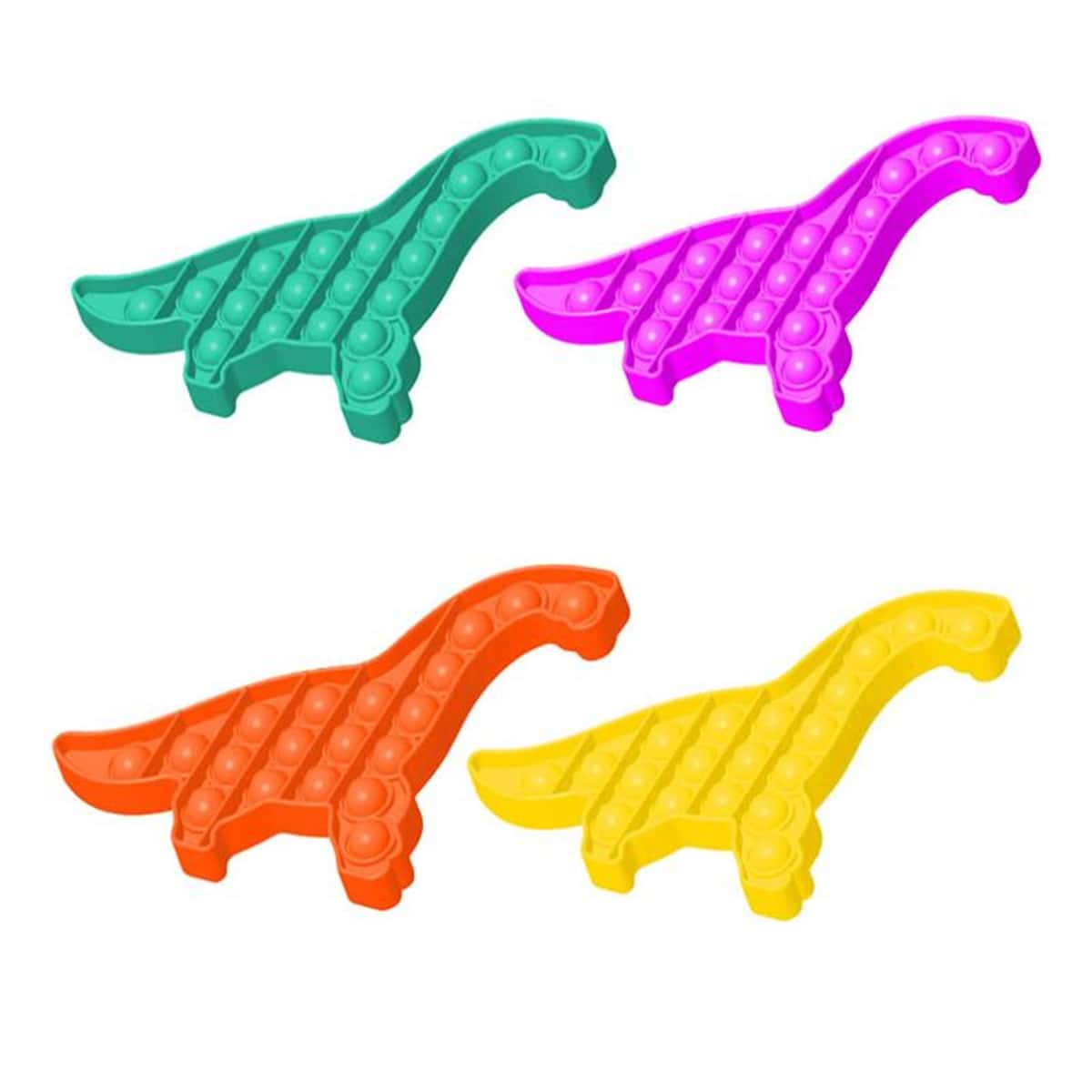 

1pc Random Dinosaur Push Pop Bubble, Multicolor