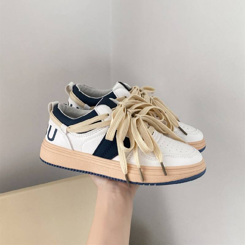 

Letter Graphic Skate Shoes, Navy blue