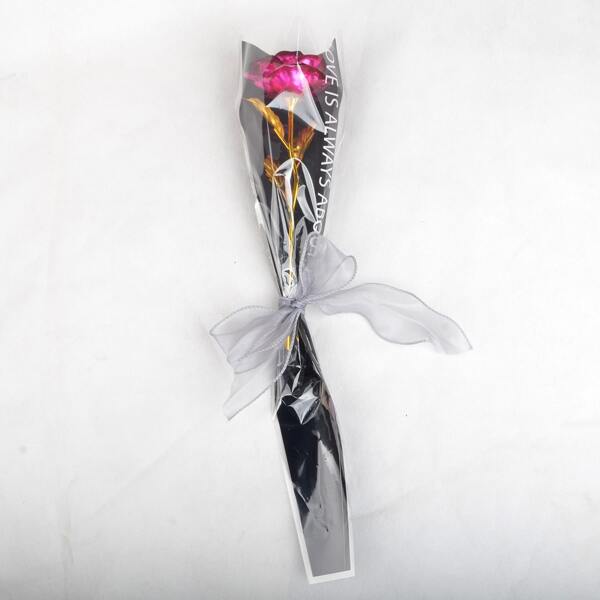 

1pc Artificial Rose, Hot pink