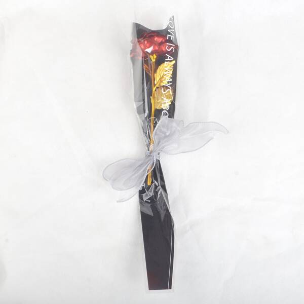 

1pc Artificial Rose, Red