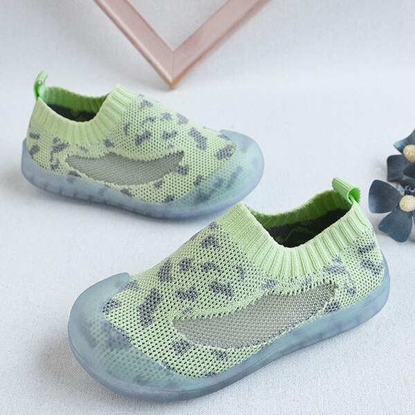 

Boys Knit Detail Slip On Flats, Multicolor