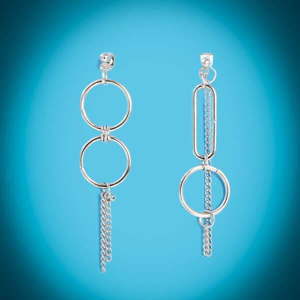 

Ring Decor Earrings, Silver