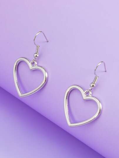 Kawaii Heart Drop Earrings