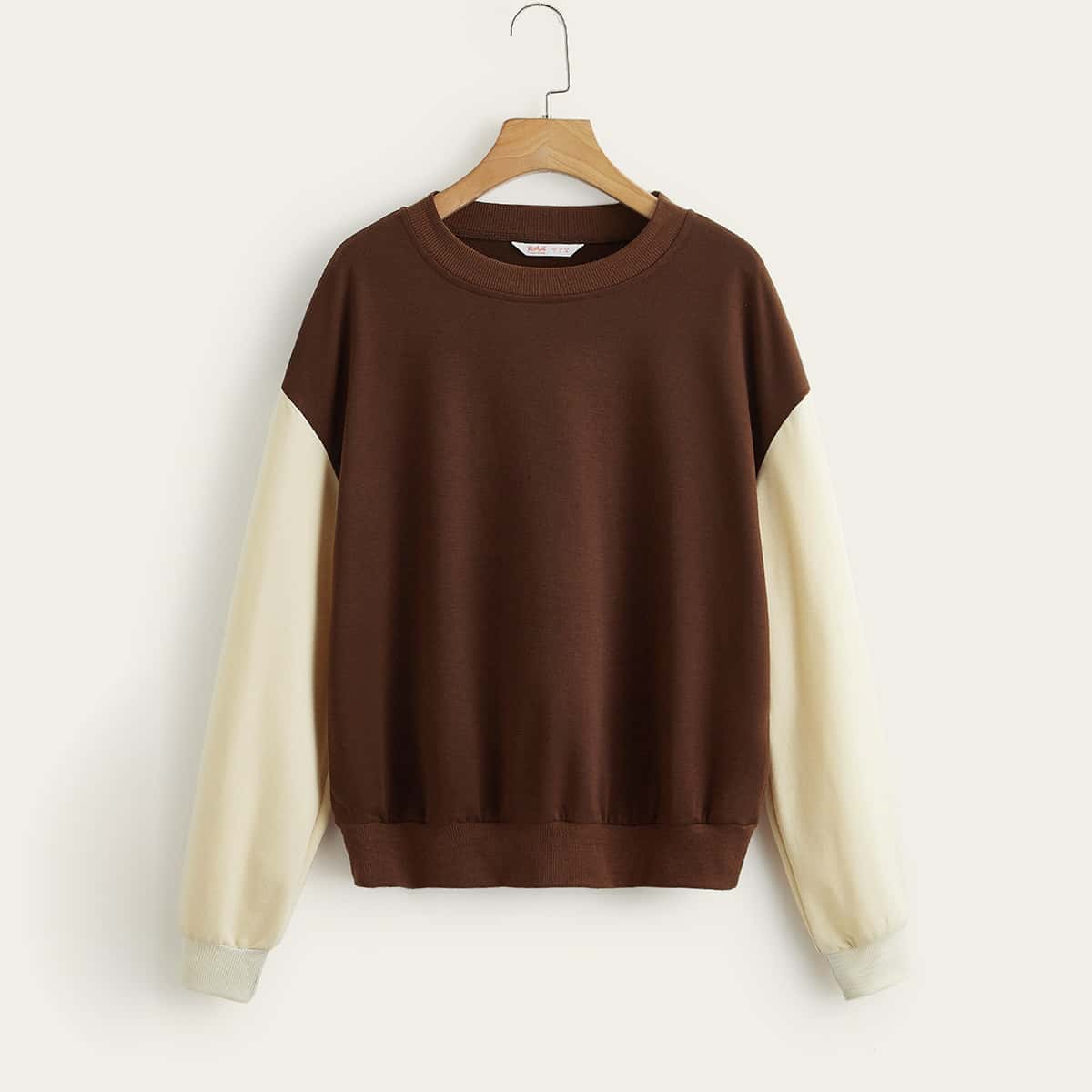 

Colorblock Drop Shoulder Sweatshirt, Multicolor