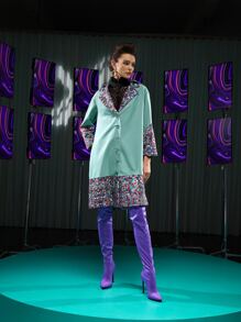 Nath Bermudez 圖案印花連帽接片外套 - 彩色 - 查看 5