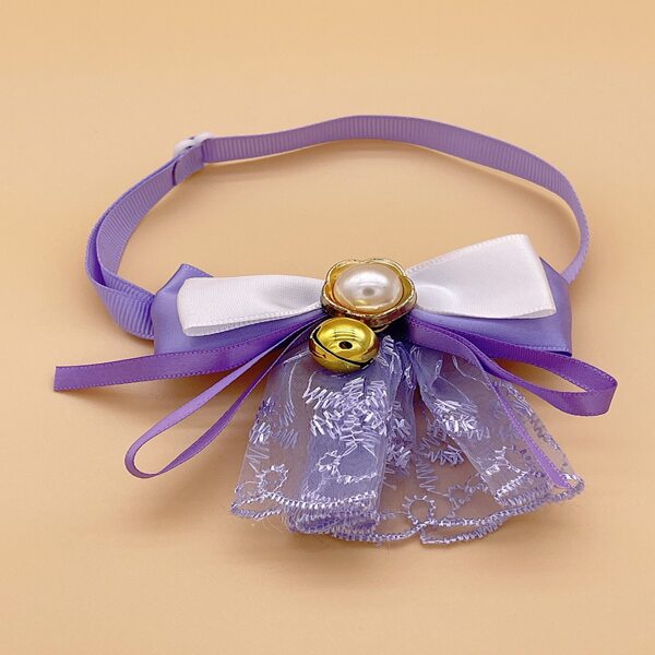 

Bell Decor Pet Lace Bow, Multicolor