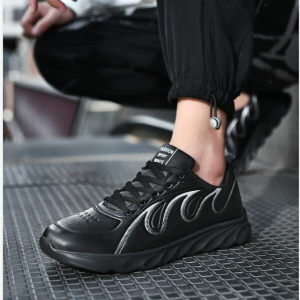 

Men Minimalist Graphic Running Shoes, Black