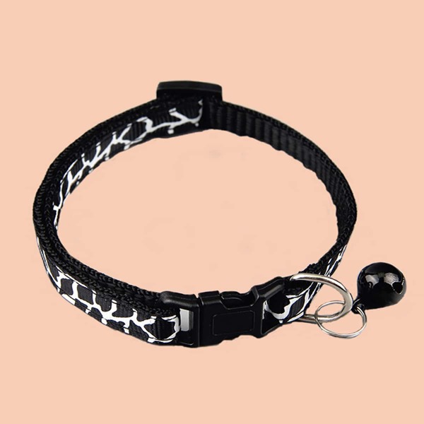 

Cow Pattern Pet Collar, Black and white
